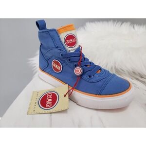 NEW NO BOX US 9 /Eu 30 Colmar Kid High Top Sneakers Blue Canvas Boys Girls